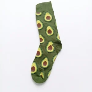 Medias con frutas tropicales estampadas