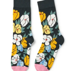 Medias con flores estampadas botanico